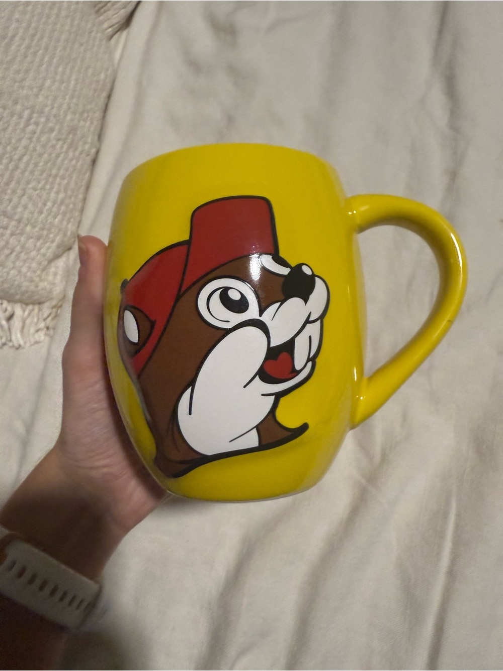 Buc-ee’s Beaver Believer Yellow Coffee Mug Beaver Logo Texas Gift